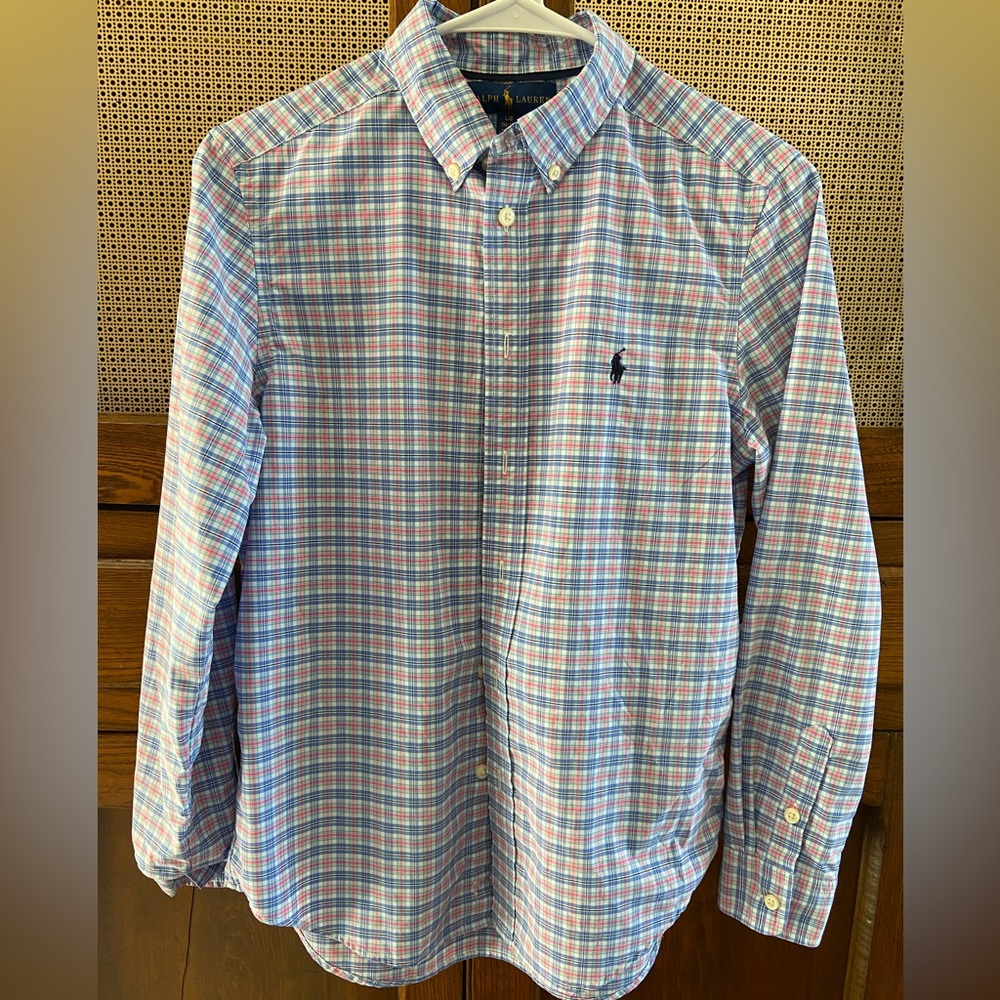 Ralph Lauren Long Sleeved Boys 14-16. Excellent Used Condition Worn 2-3 times.
